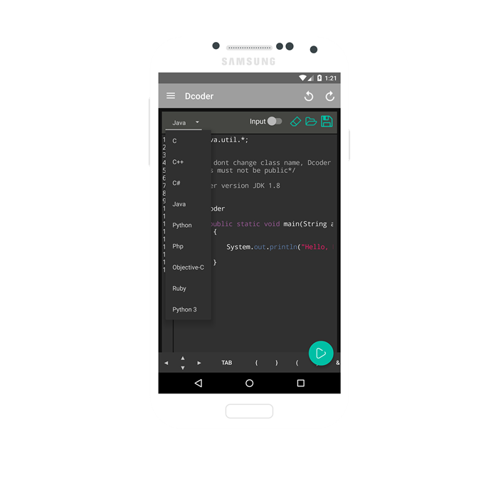 Dcoder, a mobile code compiler